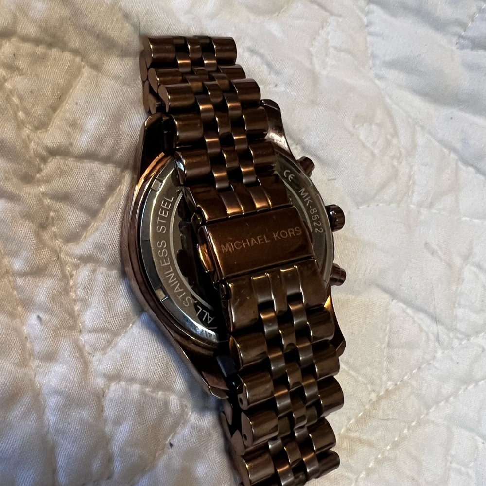 Mens Michael Kors Chocolate Watch - Picture 3 of 6